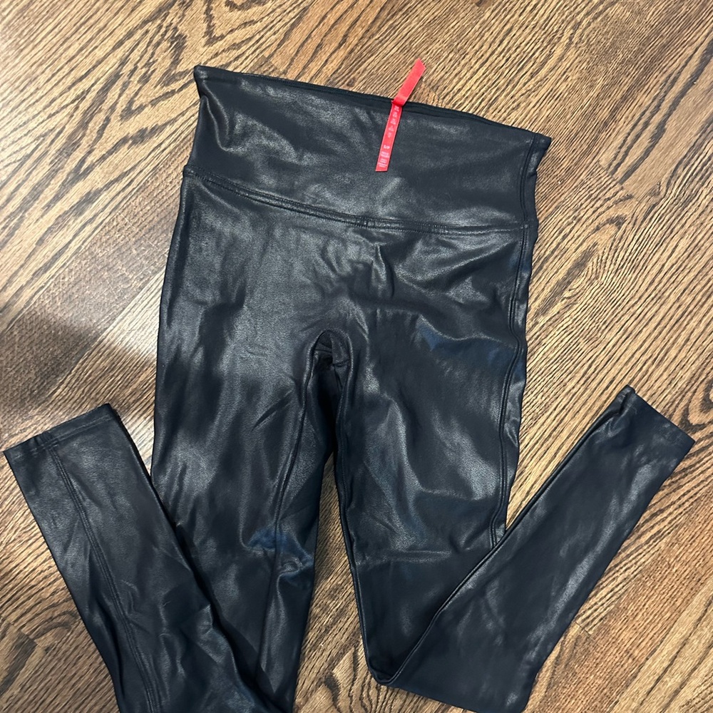 Spanx faux leather leggings